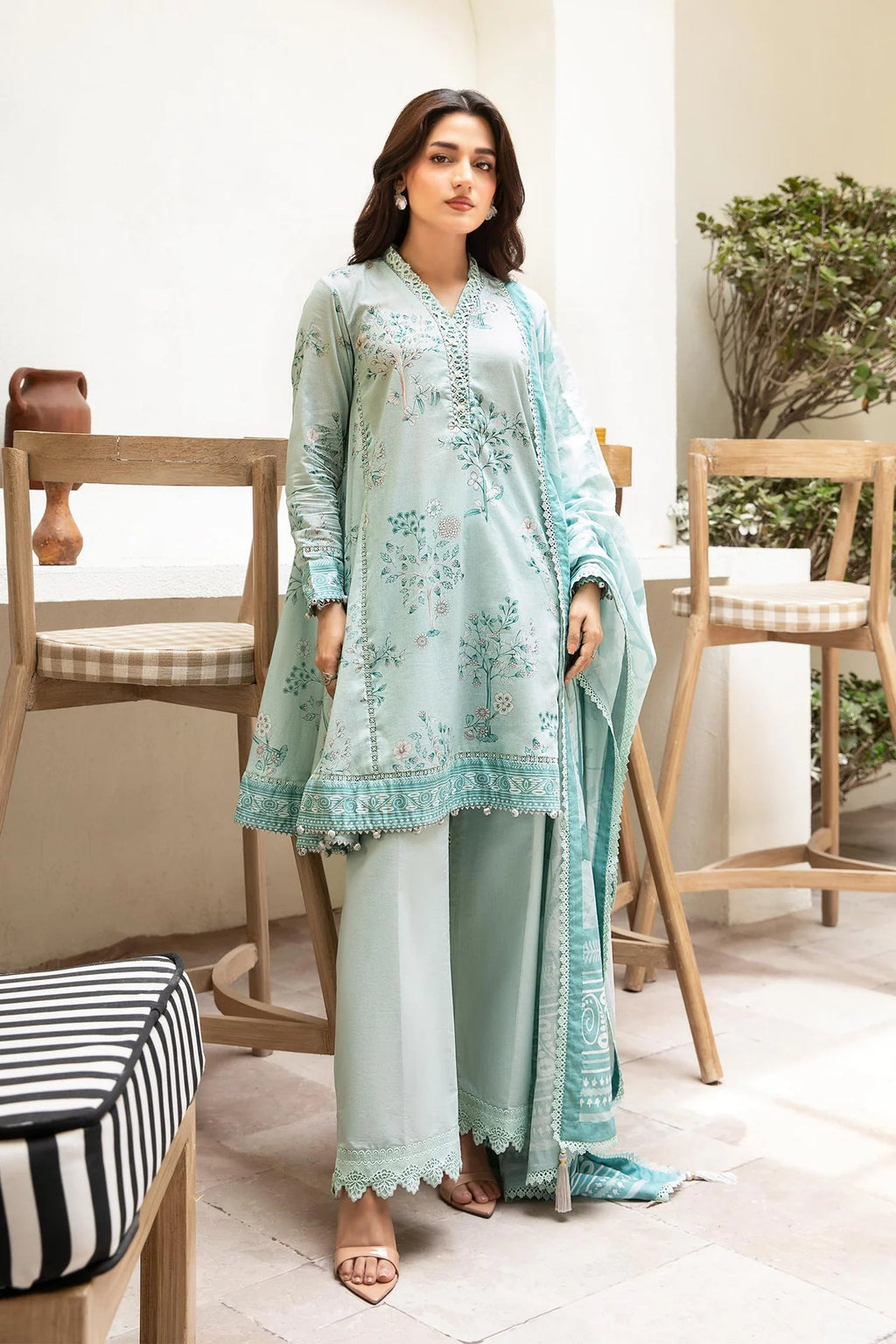 Elaheh by M. Basics 3pc Printed Lawn Suit 09