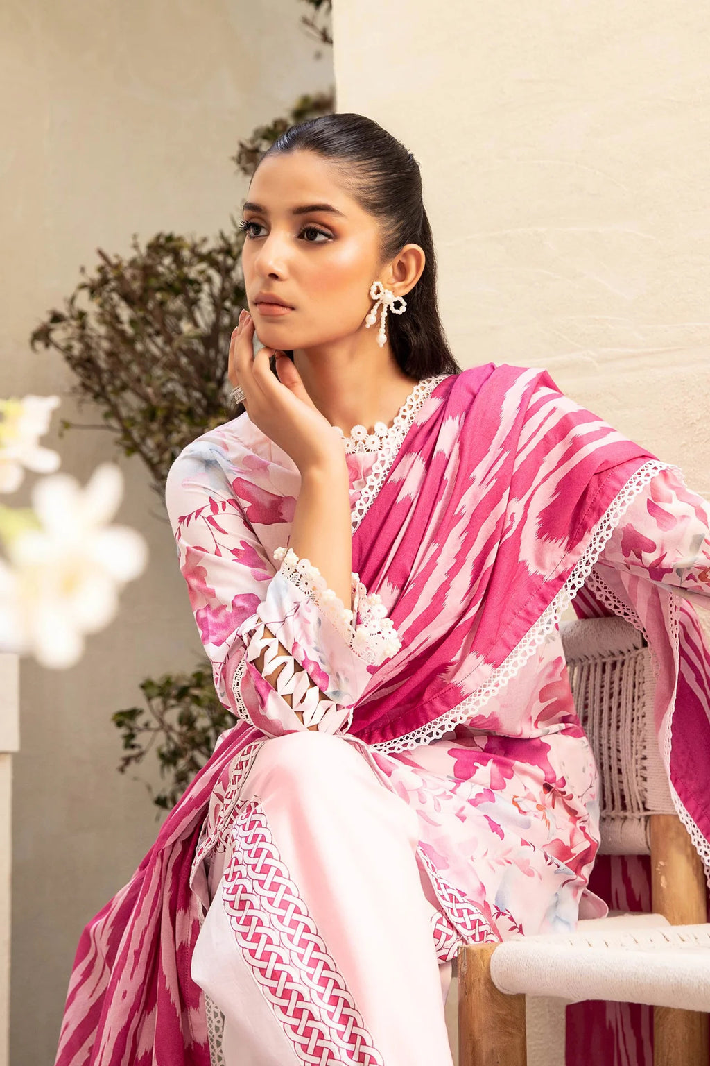 Elaheh by M. Basics 3pc Printed Lawn Suit 11