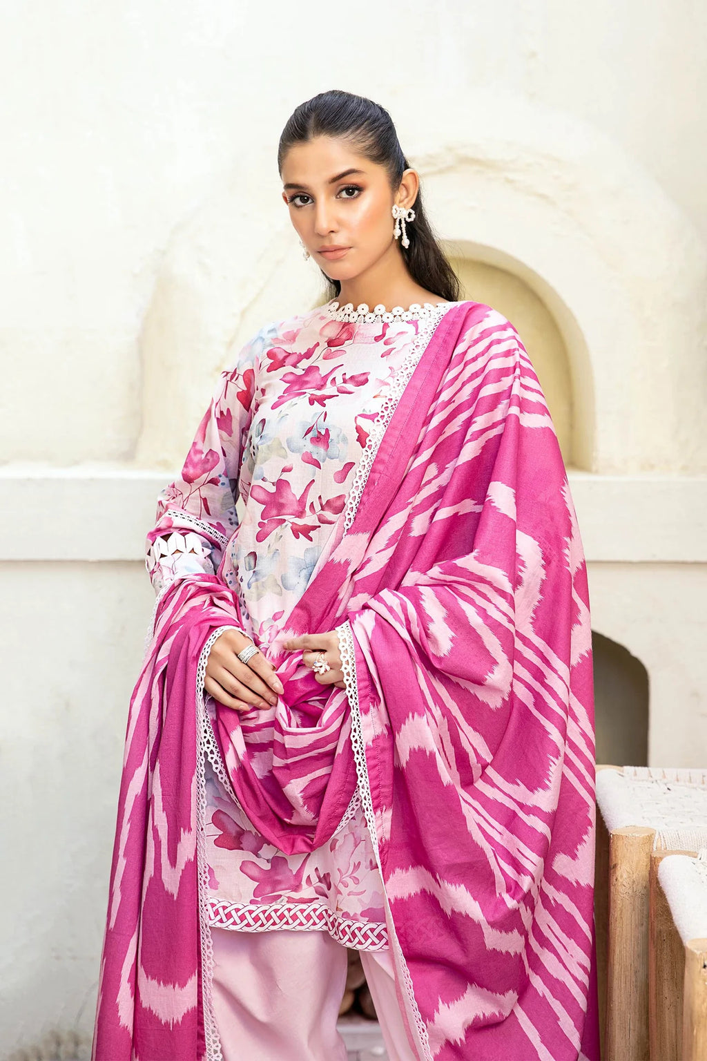 Elaheh by M. Basics 3pc Printed Lawn Suit 11
