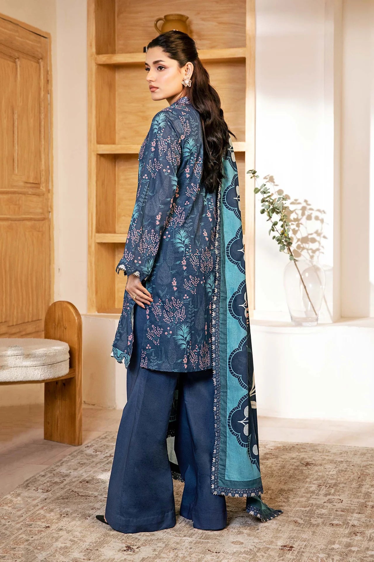 Elaheh by M. Basics 3pc Printed Lawn Suit 12