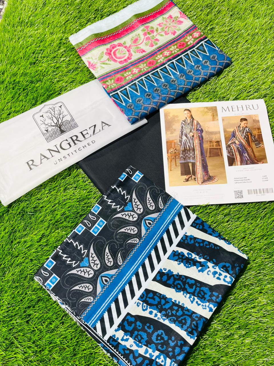 Mehru by Rangreza 3pc Printed Lawn