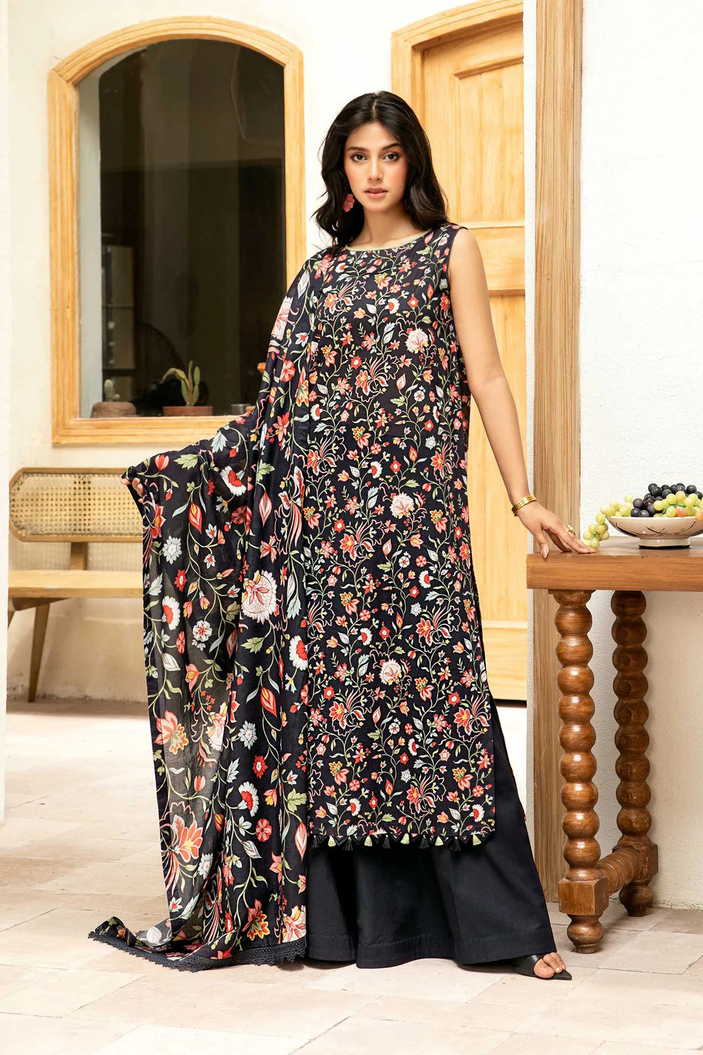 Elaheh by M. Basics 3pc Printed Lawn Suit 08