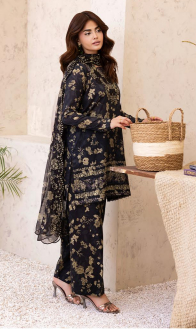 NOA by Brenish 01 3pc Digital Printed and Embroidered Lawn Suit