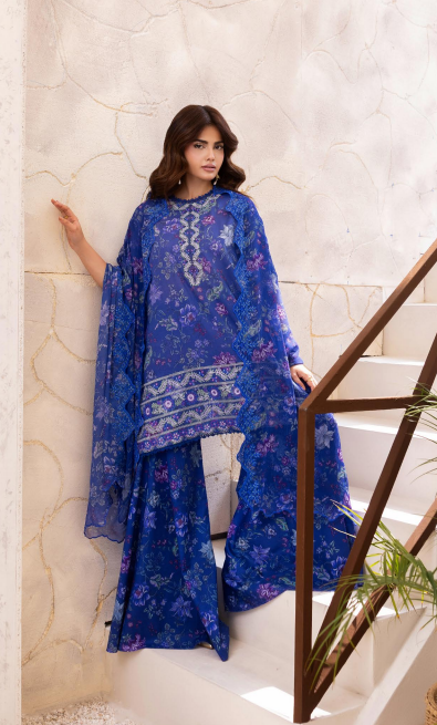 NOA by Brenish 02 3pc Digital Printed and Embroidered Lawn Suit