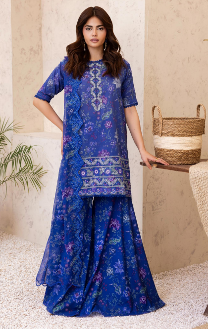 NOA by Brenish 02 3pc Digital Printed and Embroidered Lawn Suit
