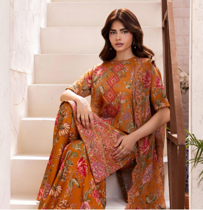 NOA by Brenish 04 3pc Digital Printed and Embroidered Lawn Suit