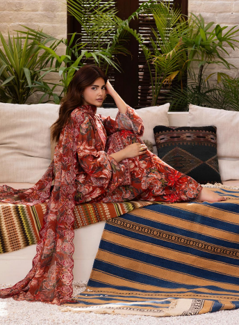 NOA by Brenish 07 3pc Digital Printed and Embroidered Lawn Suit