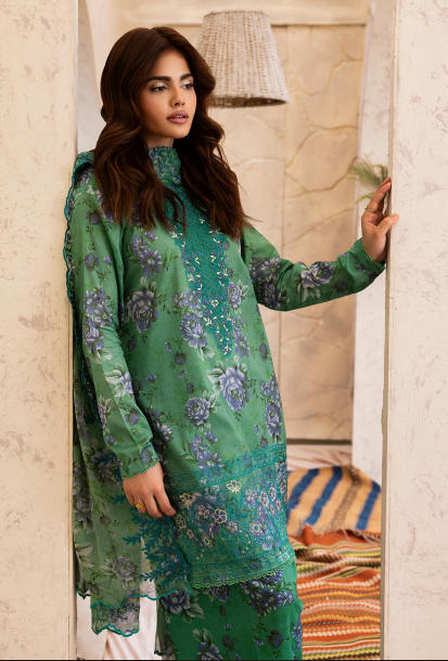 NOA by Brenish 08 3pc Digital Printed and Embroidered Lawn Suit