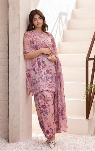 NOA by Brenish 11 3pc Digital Printed and Embroidered Lawn Suit