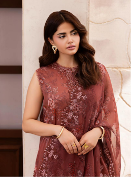 NOA by Brenish 3pc Digital Printed and Embroidered Lawn Suit