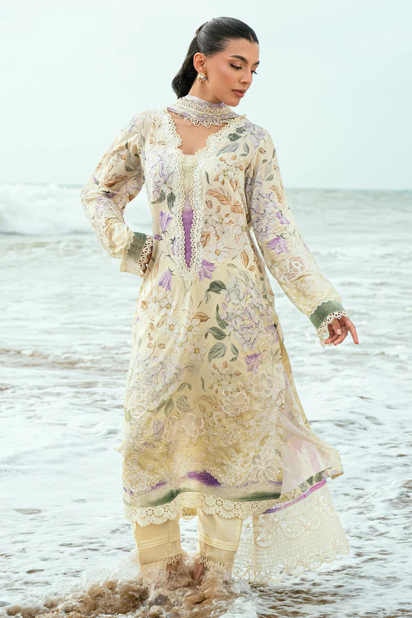 Nureh Gardenia 197 Embroidered and Printed Lawn