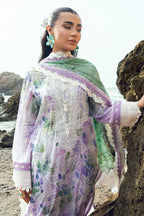 Nureh Gardenia 200 Embroidered and Printed Lawn
