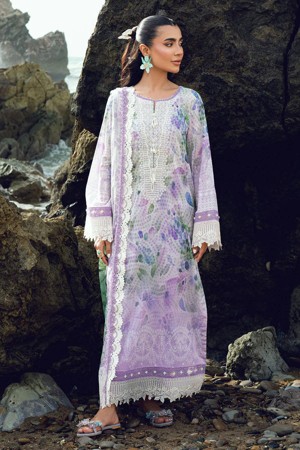 Nureh Gardenia 200 Embroidered and Printed Lawn