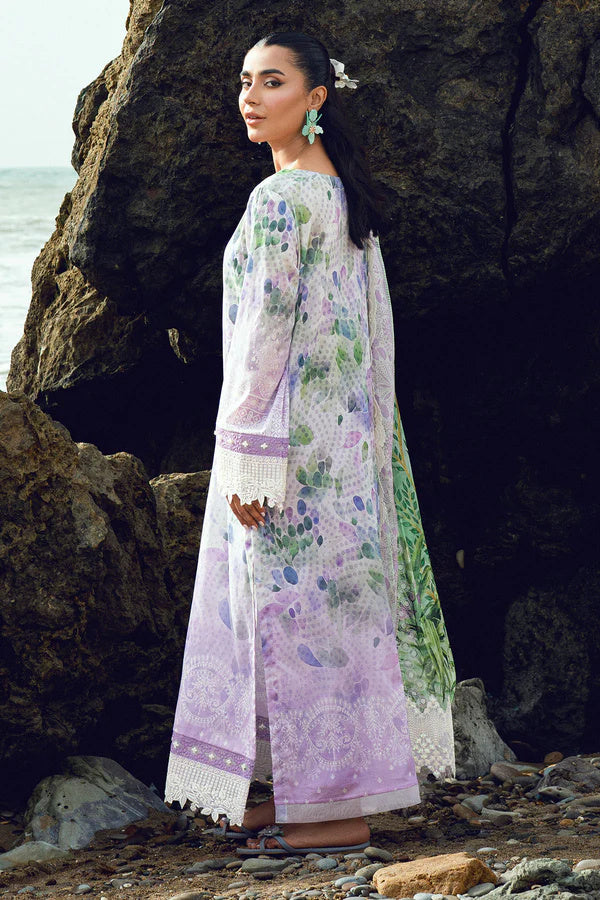 Nureh Gardenia 200 Embroidered and Printed Lawn