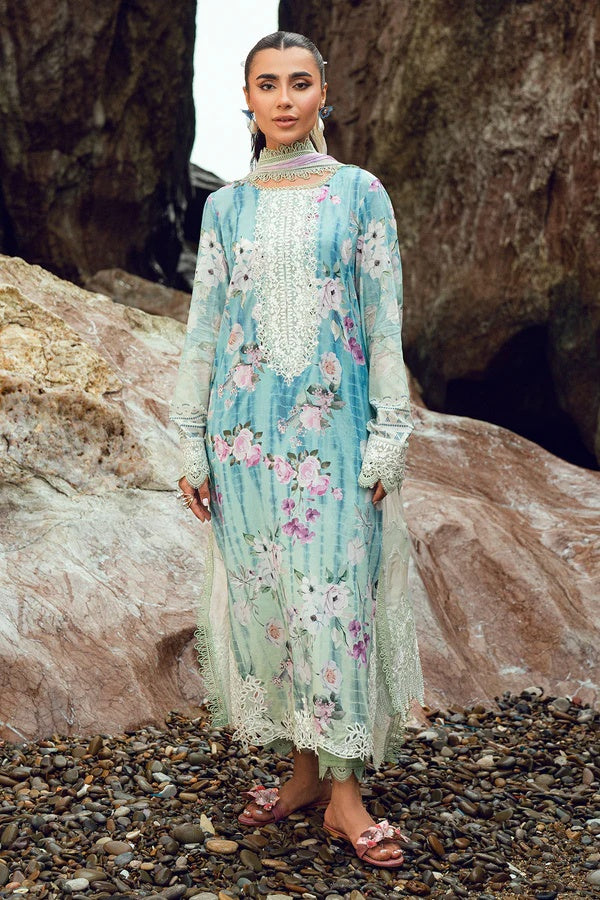 Nureh Gardenia 202 Embroidered and Printed Lawn