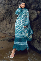 Nureh Gardenia 204 Embroidered and Printed Lawn
