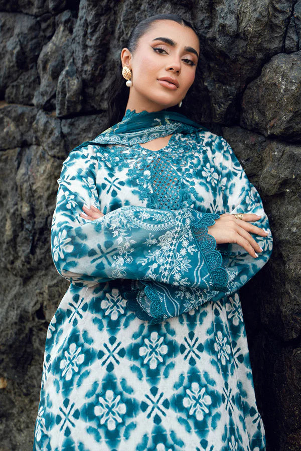 Nureh Gardenia 204 Embroidered and Printed Lawn