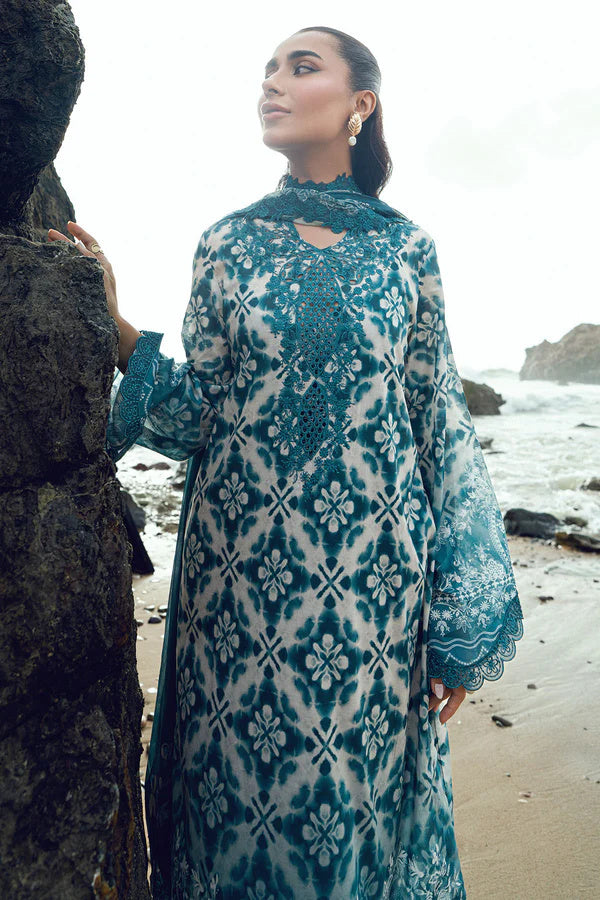 Nureh Gardenia 204 Embroidered and Printed Lawn