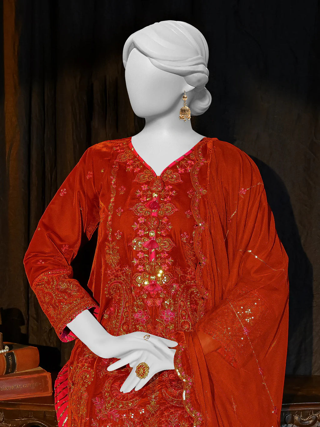 Panjnad by J. Luxury Velvet Collection PJLUXU-241030