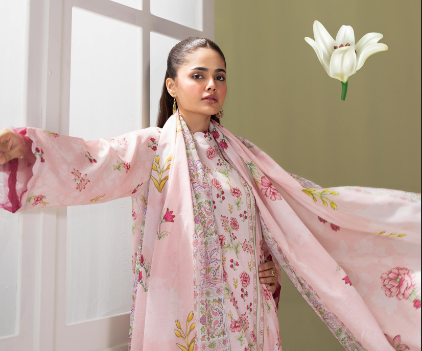 Surmai By Gull Jee 01 3pc Digital Printed Lawn Suit