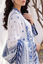 Saya 01A 3pc Embroidered and Premium Printed Lawn Shirt & Dupatta