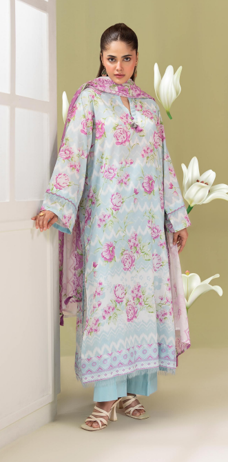Surmai By Gull Jee 02 3pc Digital Printed Lawn Suit