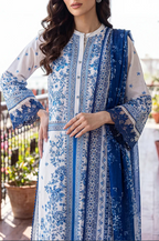 Saya 03A 3pc Embroidered and Premium Printed Lawn Shirt & Dupatta