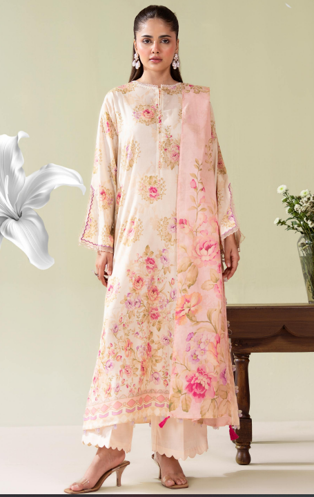 Surmai By Gull Jee 04 3pc Digital Printed Lawn Suit