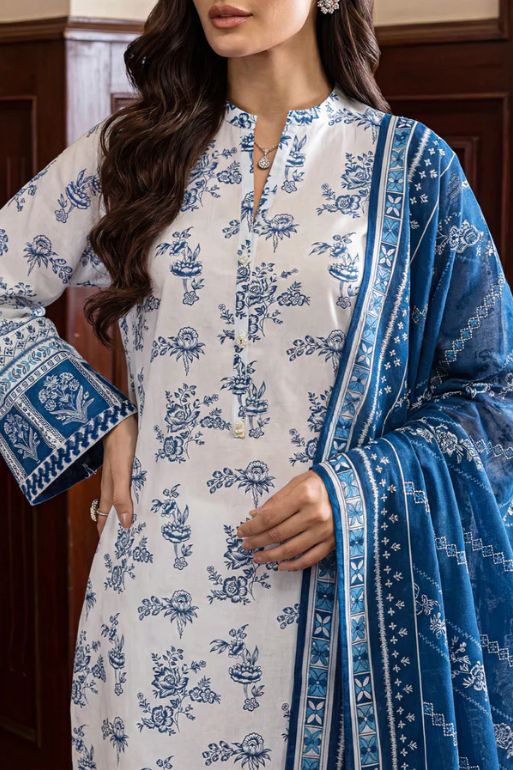 Saya 04A 3pc Embroidered and Premium Printed Lawn Shirt & Dupatta