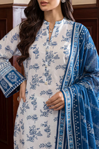 Saya 04A 3pc Embroidered and Premium Printed Lawn Shirt & Dupatta