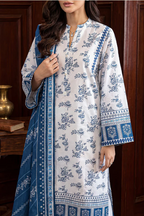 Saya 04A 3pc Embroidered and Premium Printed Lawn Shirt & Dupatta