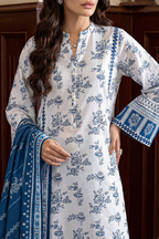 Saya 04A 3pc Embroidered and Premium Printed Lawn Shirt & Dupatta
