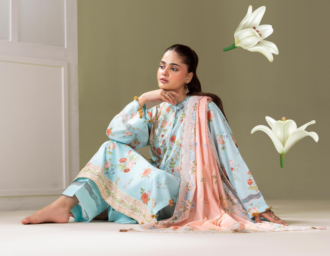 Surmai By Gull Jee 05 3pc Digital Printed Lawn Suit
