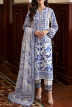 Saya 05A 3pc Embroidered and Premium Printed Lawn Shirt & Dupatta
