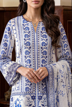 Saya 05A 3pc Embroidered and Premium Printed Lawn Shirt & Dupatta