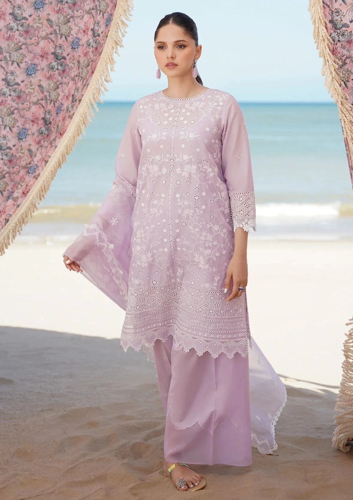 Sahar 06 3pc Embroidered Chikankari Lawn Suit