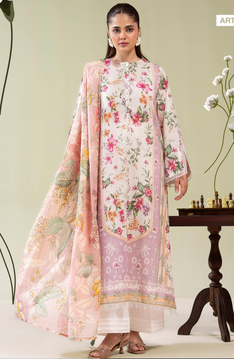 Surmai By Gull Jee 08 3pc Digital Printed Lawn Suit