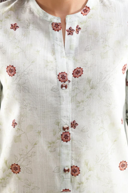 Saya 09-07AR 3pc Premium Printed Lawn Shirt & Dupatta
