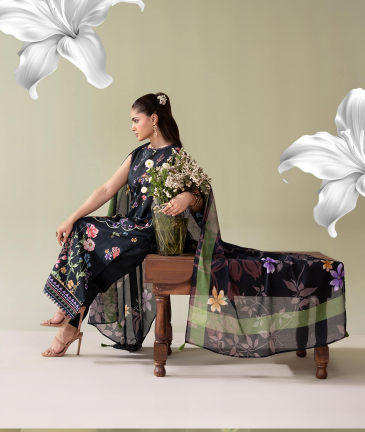 Surmai By Gull Jee 09 3pc Digital Printed Lawn Suit