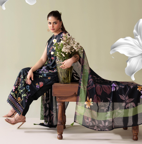 Surmai By Gull Jee 09 3pc Digital Printed Lawn Suit