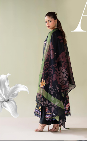 Surmai By Gull Jee 09 3pc Digital Printed Lawn Suit