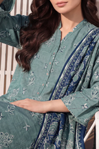 Saya 15-05BR 3pc Premium Printed Lawn Shirt & Dupatta