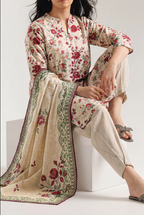Saya 32-03AR 3pc Premium Printed Lawn Shirt & Dupatta