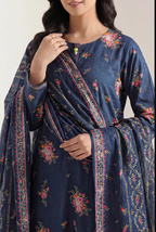 Saya 53-04AR 3pc Premium Printed Lawn Shirt & Dupatta