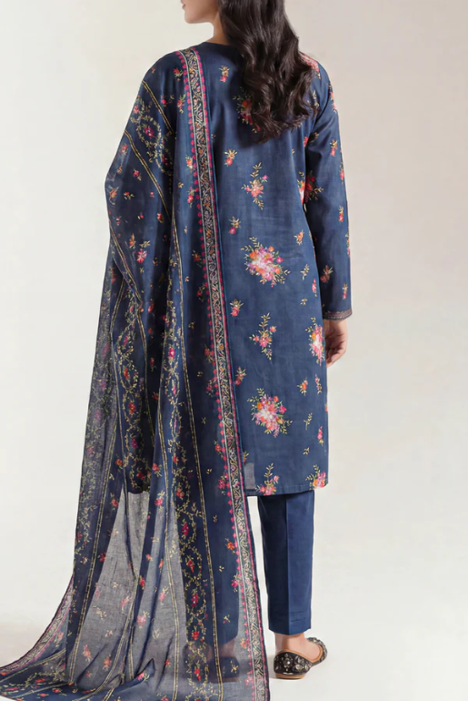 Saya 53-04AR 3pc Premium Printed Lawn Shirt & Dupatta