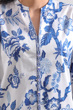 Saya 66-04BR 3pc Premium Printed Lawn Shirt & Dupatta