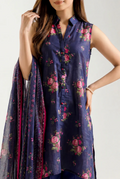 Saya 82-01AR 3pc Premium Printed Lawn Shirt & Dupatta