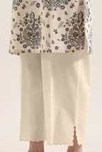 Saya 84-P04A 3pc Premium Printed Self Stripe Lawn Lawn Shirt & Dupatta