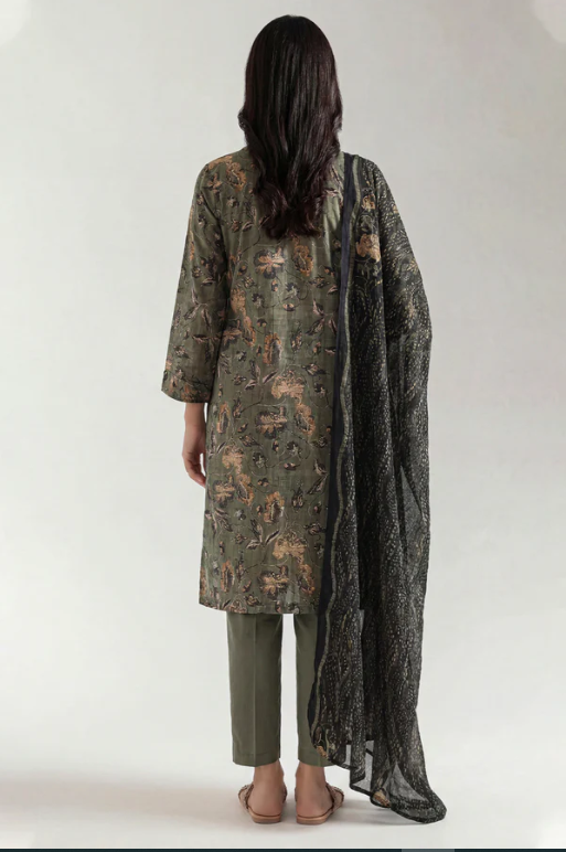 Saya 86-04AR 3pc Premium Printed Lawn Shirt & Dupatta