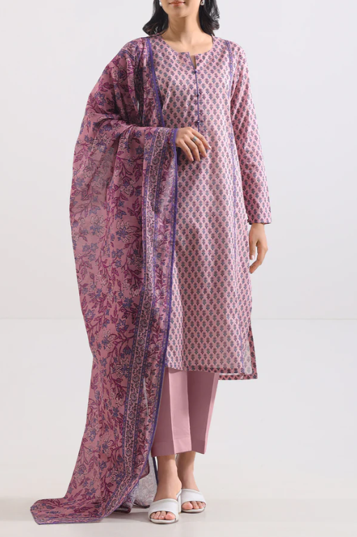 Saya 96-02AR 3pc Premium Printed Lawn Shirt & Dupatta